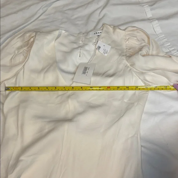 Frame  Ivory Silk  Blouse xs - Picture 5 of 12
